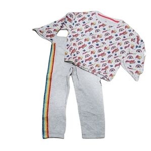 DISNEYLAND Girls outfit 2 piece outfit sweatshirt & pants Size Small